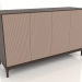 modello 3D Mobile TV FARGO con frontali fresati 1600x500x950 mm (beige, rovere scuro, opzione 3) - anteprima