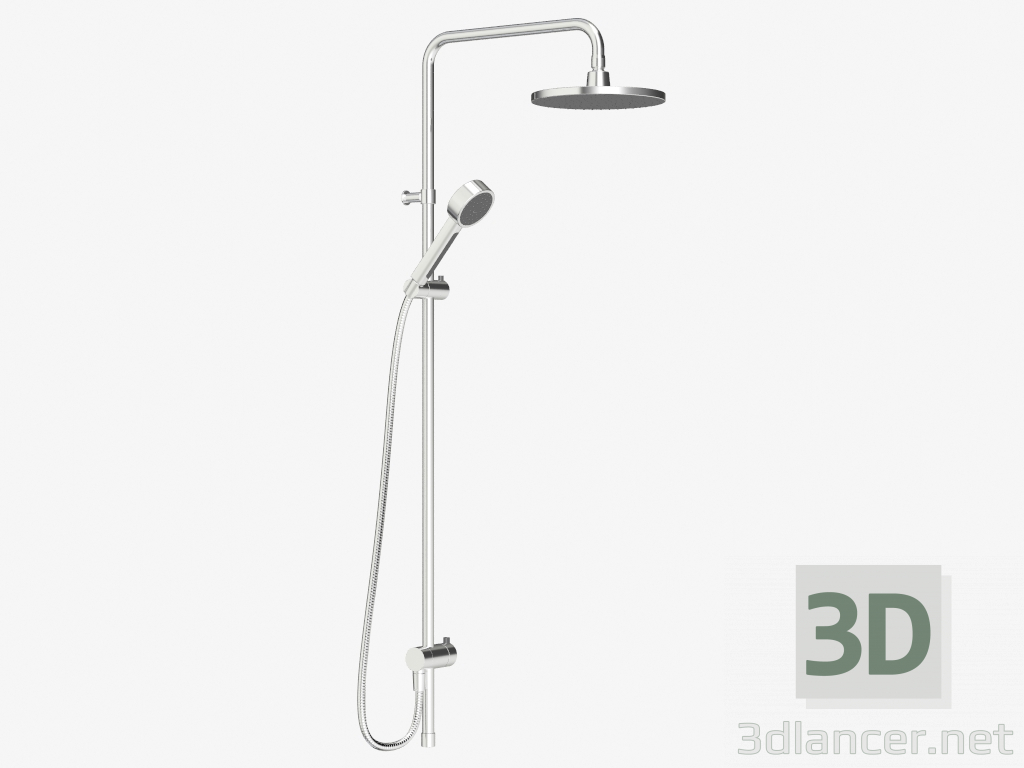 3d model Shower set Rexx Shower System S5 (chrome) - preview