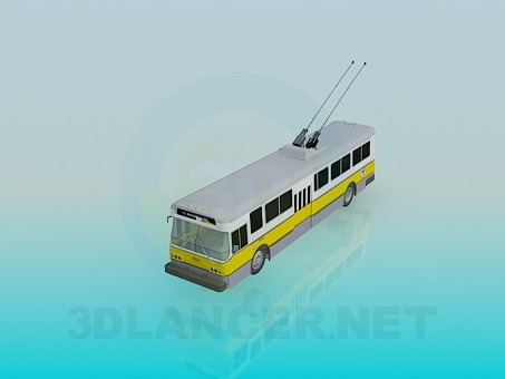 3 डी मॉडल Trolleybus - पूर्वावलोकन