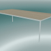 Modelo 3d Mesa retangular Base 250x110 cm (Carvalho, Branco) - preview