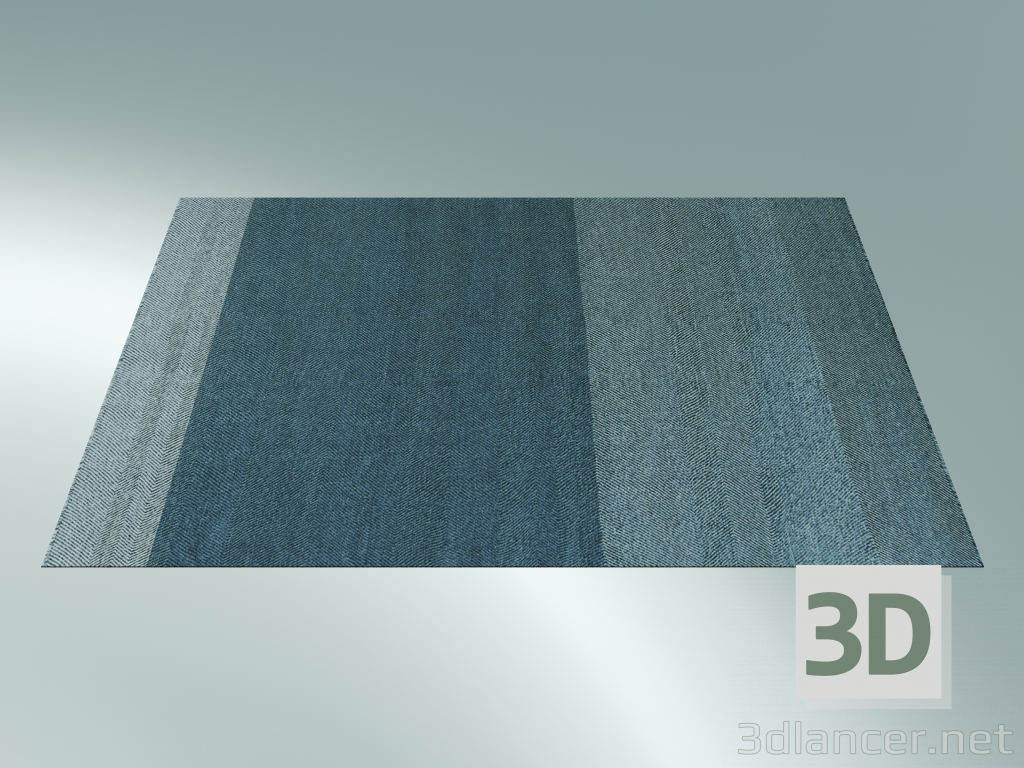 3D Modell Teppich Varjo (170x240 cm, Blau) - Vorschau