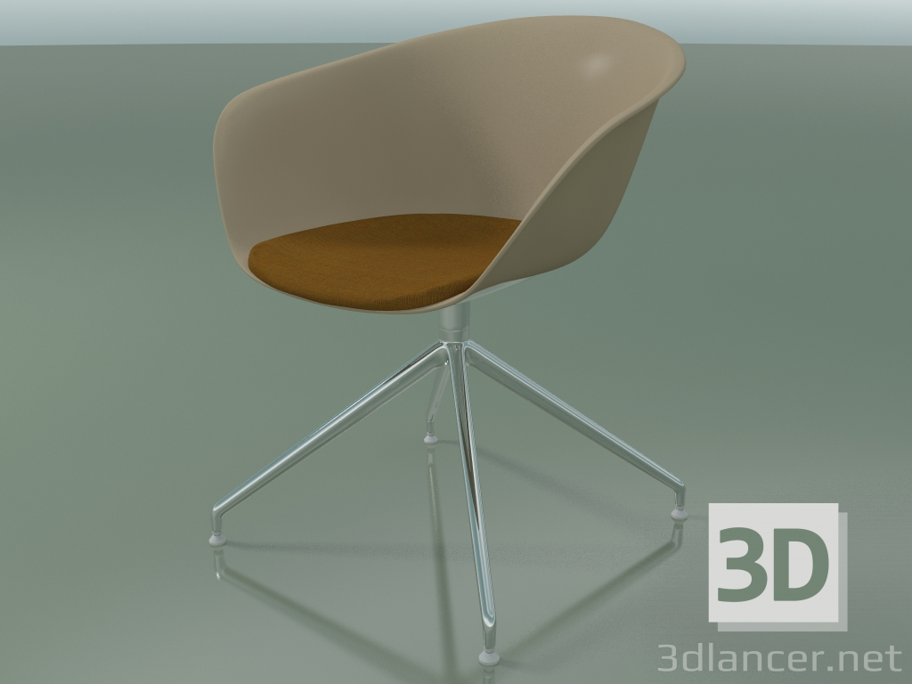 3D modeli Sandalye 4226 (bir köprü üzerinde, döner, koltukta bir yastık ile, PP0004) - önizleme