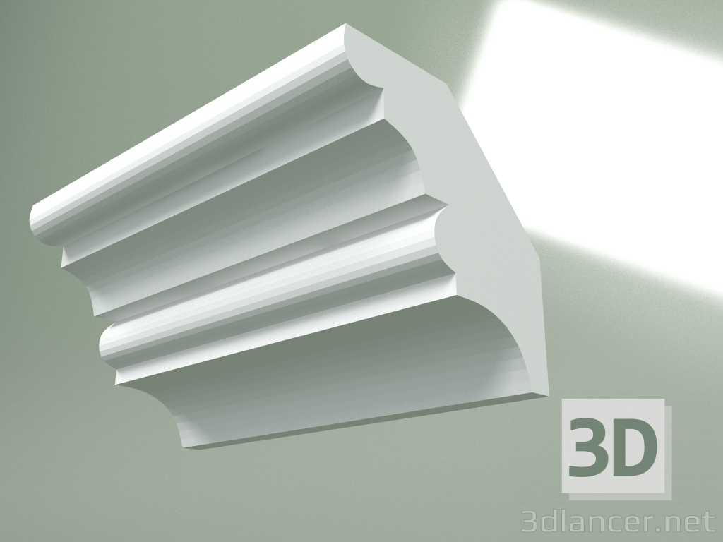 Modelo 3d Cornija de gesso (plinto de teto) KT301 - preview