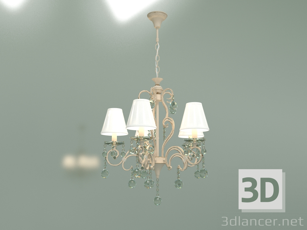 Modelo 3d Lustre suspenso 12075-5 (branco-Strotskis) - preview