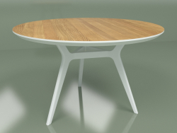 Mesa de jantar Glat Oak (branco, 1200)