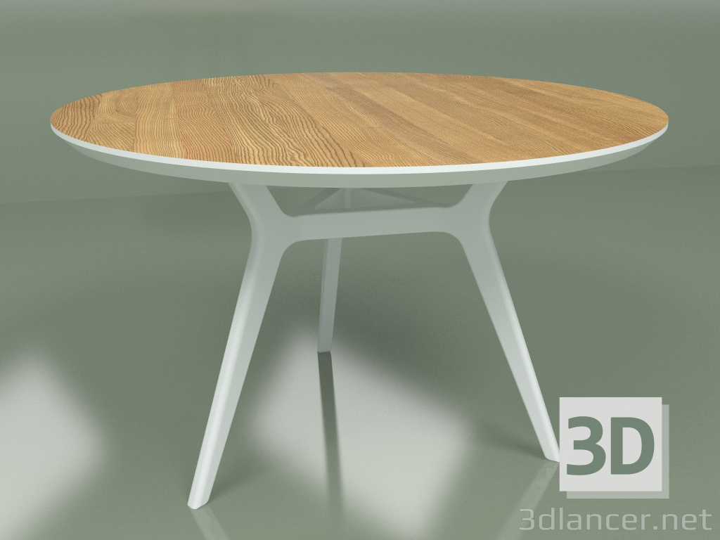 3d model Mesa de comedor Glat Roble (blanco, 1200) - vista previa