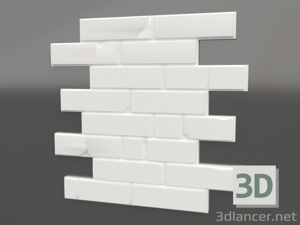 modello 3D pannello 3d E-01 - anteprima