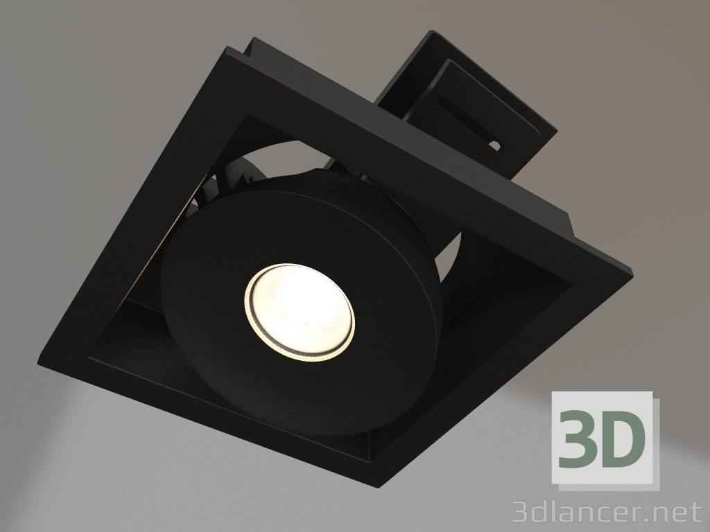 3D Modell Lampe CL-SIMPLE-S80x80-9W Warm3000 (BK, 45 Grad) - Vorschau