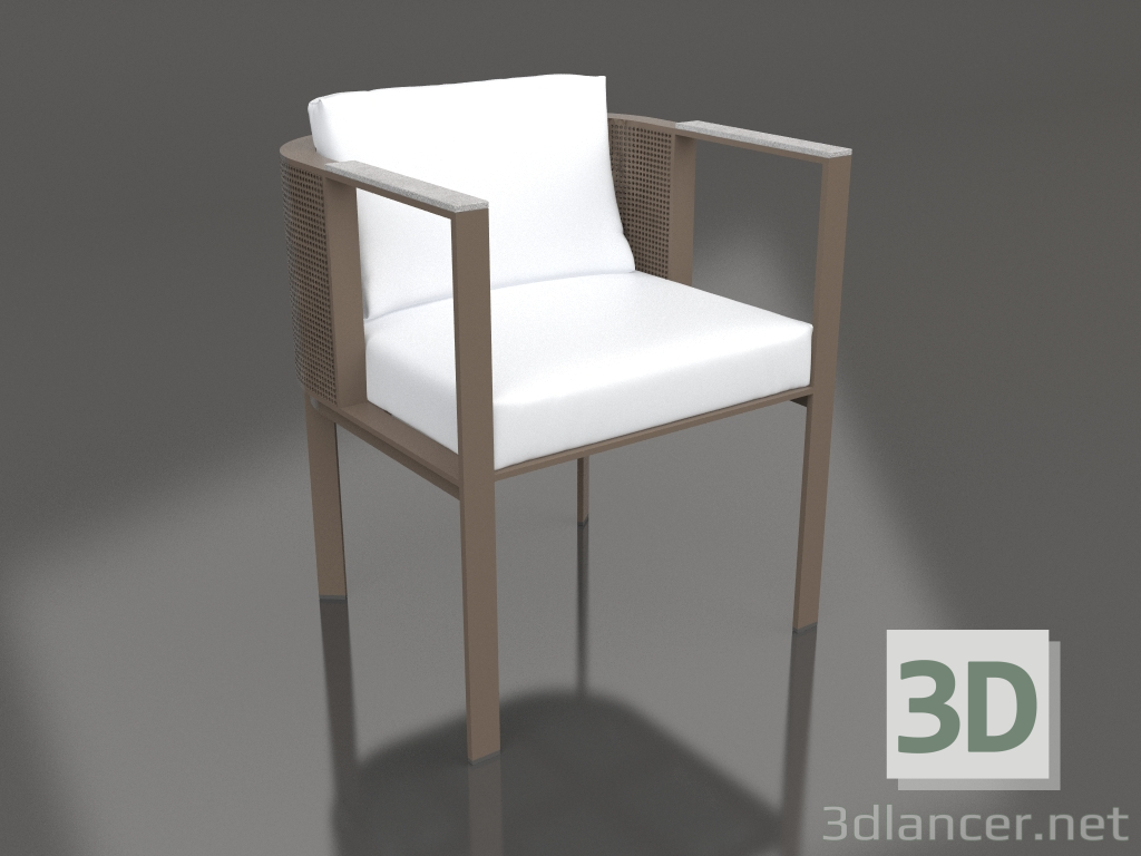 modèle 3D Chaise de salle à manger (Bronze) - preview