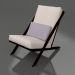 3d model Club chair for relaxation (Black) - preview